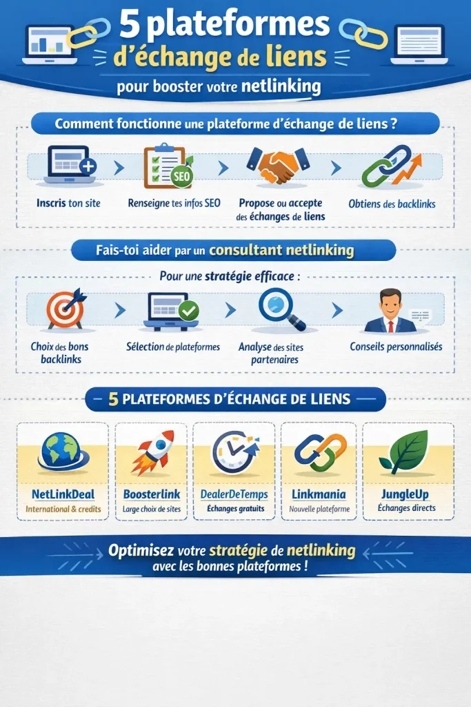 Les 5 plateformes d'echange de lien infographie (1)